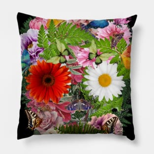 Sage Tribe Skull With sunflowers Pillow