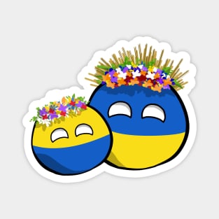 Female Silesia-Ukraine Countryballs Magnet