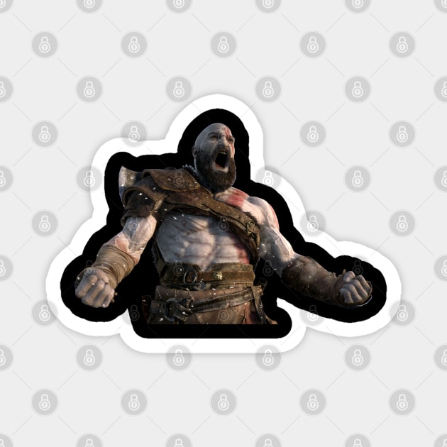 Kratos God of War Magnet by Pliax Lab
