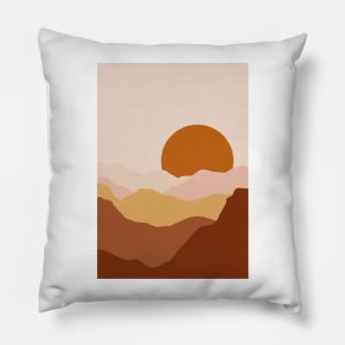 Abstract Sunset Painting 7.5 Pillow