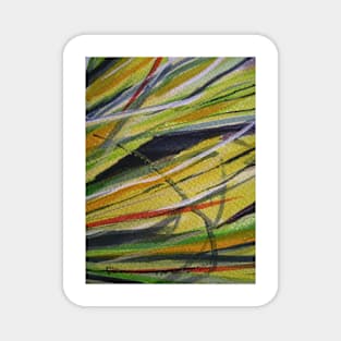 Abstract Grass 1 Original Magnet