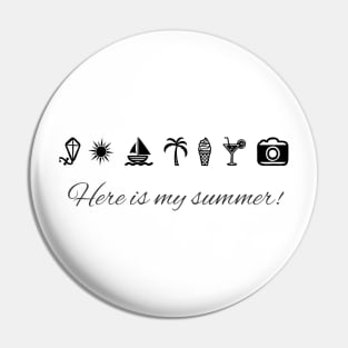 Summer print Pin