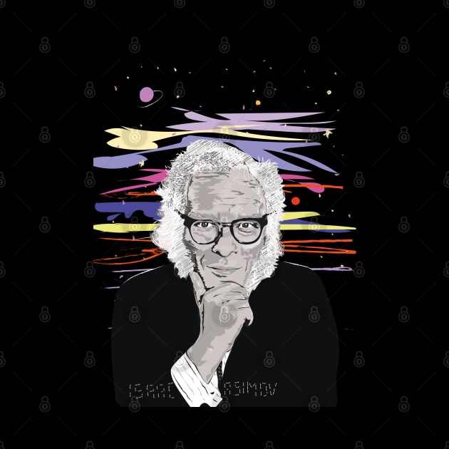 Isaac Asimov Portrait by Slownessi