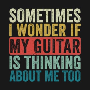 Funny Guitar Retro Guitarist Jazz Guitar Acoustic Guitar T-Shirt