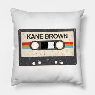kurniamarga vintage cassette tape Kane Brown Pillow