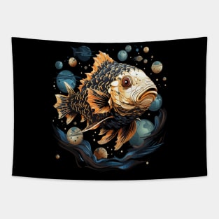 Patriotic Puffer Fish Tapestry