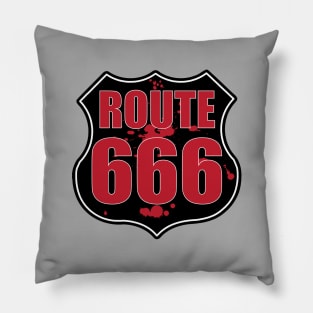 Route 666 Haunted Highway Pillow