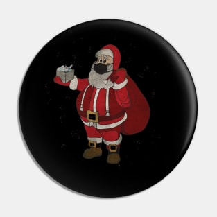 Santa brings gifts Pin