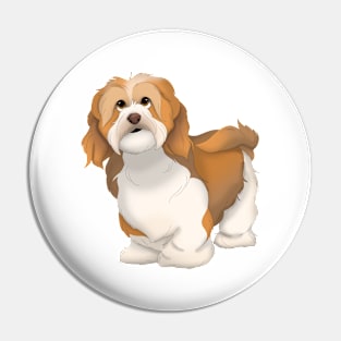 Havanese Dog Color 3 Pin