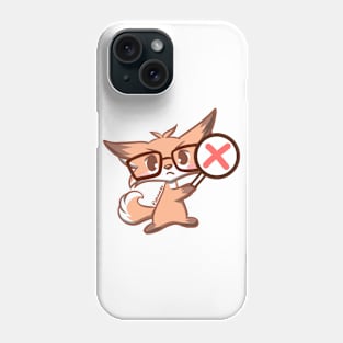 Cute Kawaii Nerd Fox nope x Phone Case