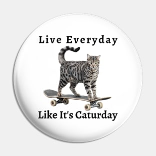 Cat Caturday Pin