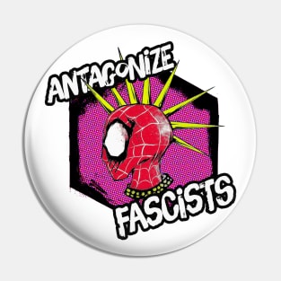 Antagonize Fascists Pin