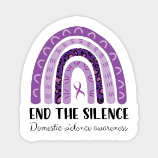 End The Silence Domestic Violence Awareness Magnet