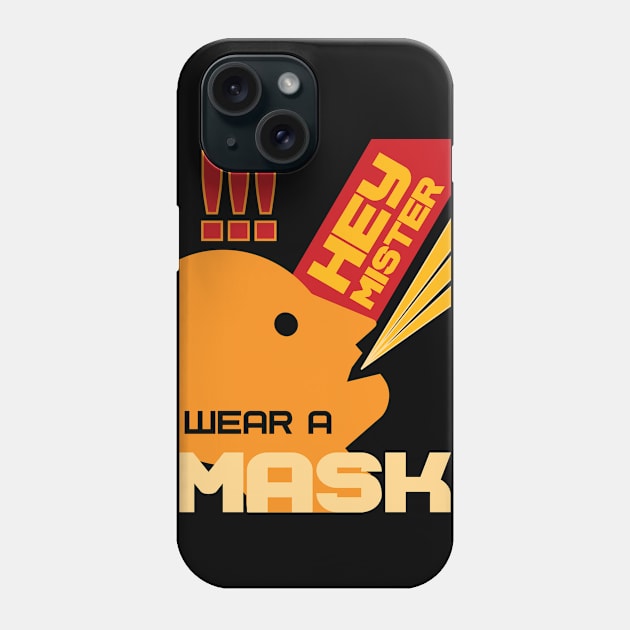 Face mask Phone Case by HeyMister