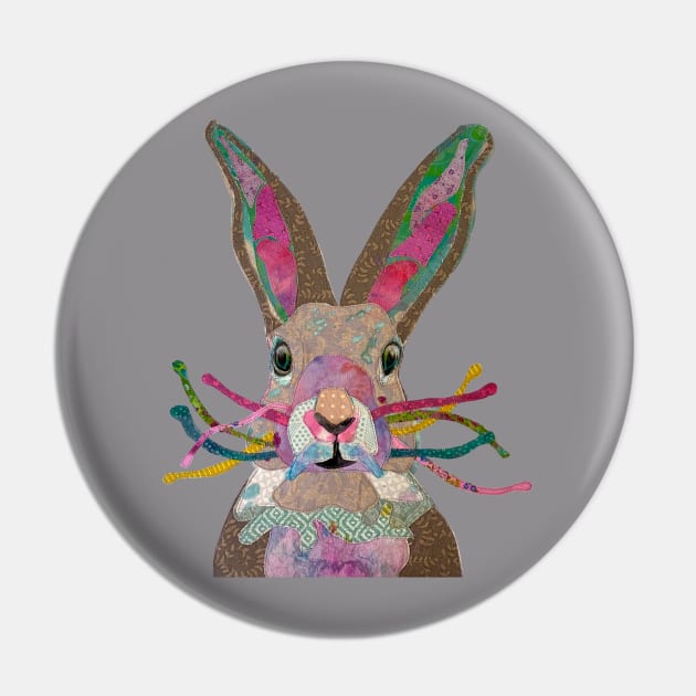 Alice's Rabbit Pin by karenpaytonart