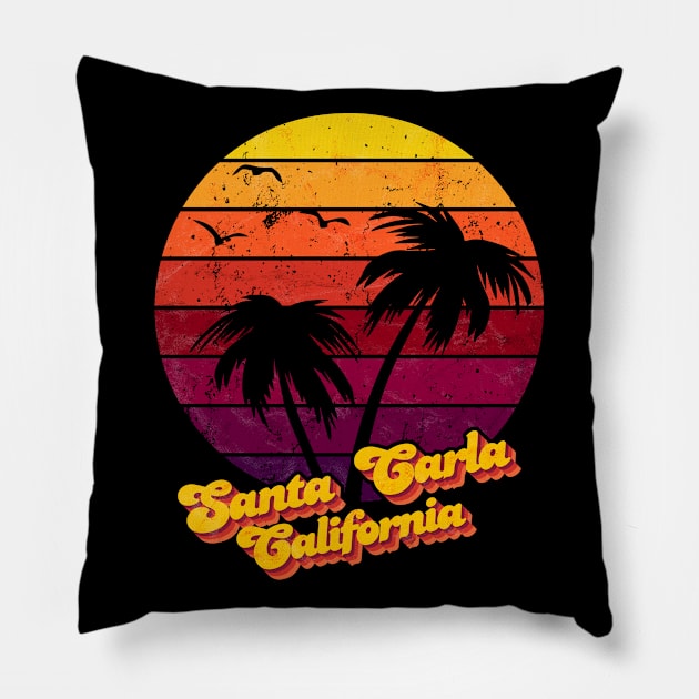 Santa Carla California Pillow by Jennifer