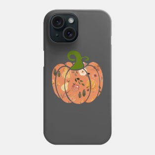 Peach Boho Botanical Pumpkin Phone Case