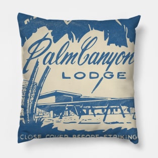 Palm Canyon Lodge / Vintage Matchbook Art Pillow