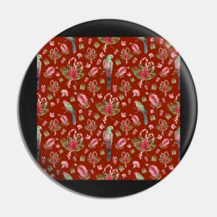 Australian Native Birds and Flowers - A Christmas Print Pin