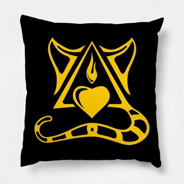 mr.Lenny Loves Small Sign / yellow Pillow by mr.Lenny Loves ...