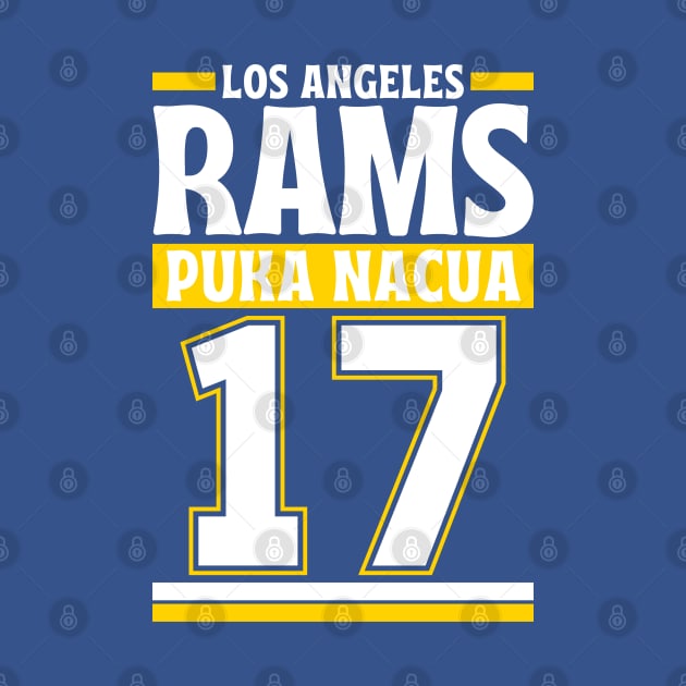 Los Angeles Rams Nacua 17 American Football Edition 3 by Astronaut.co