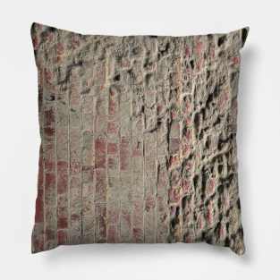 A bricked out wall Pillow