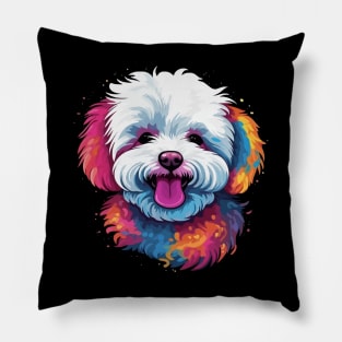 Bichon Frise Smiling Pillow