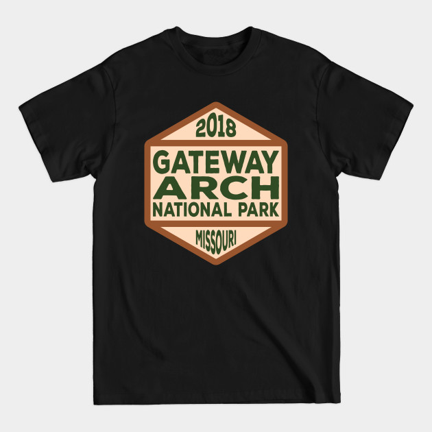 Disover Gateway Arch National Park badge - National Park - T-Shirt