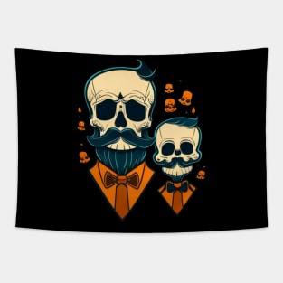 Father's Day skull Tapestry