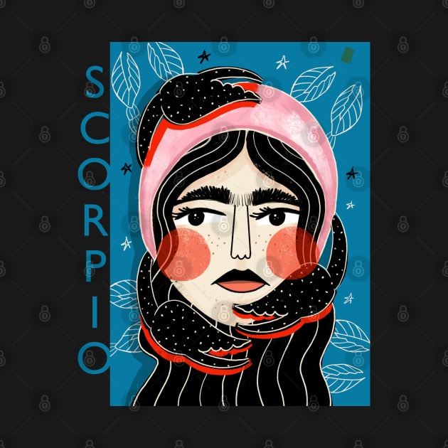 SCORPIO GIRL by NICHOLACOWDERYILLUSTRATIONS 