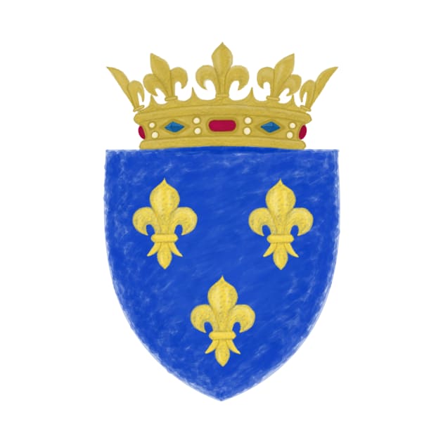 Small Coat of Arms, Kingdom of France by Royal Tee Store