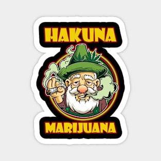 Hakuna Marijuana Funny Weed Smoking Pothead THC Magnet