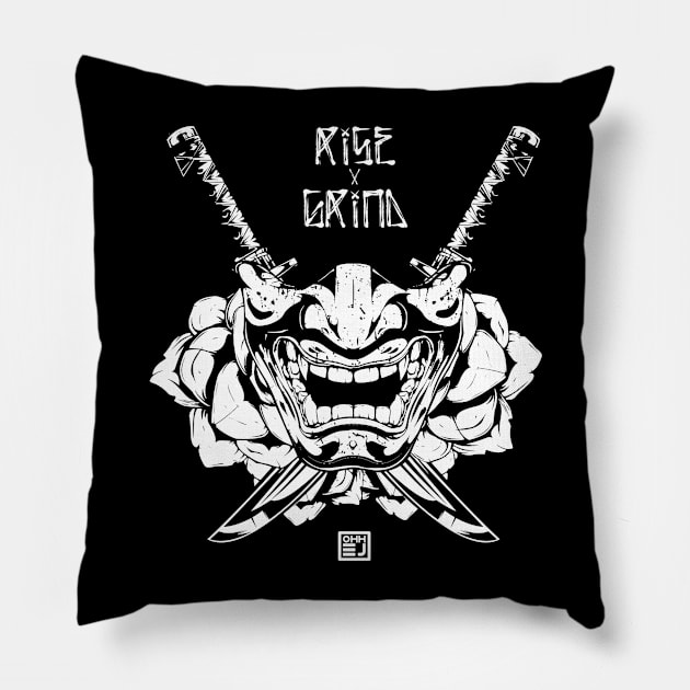 Rise x Grind Samurai shirt Pillow by OhhEJ