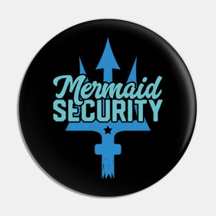 Merman Mermaid Security Swimmer Gift Funny Swimming Pin