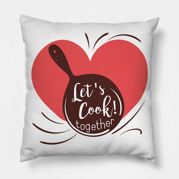 Cooking Together Pillow by SWON Design