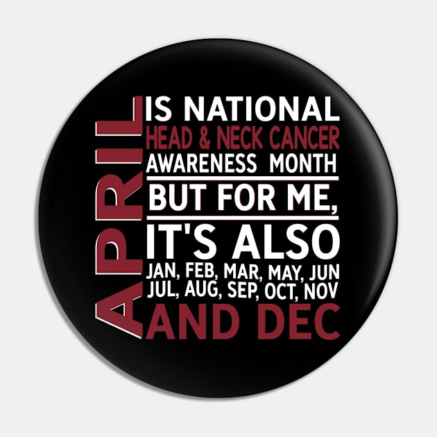 April Is National Head and Neck Cancer Awareness Month Pin by mateobarkley67