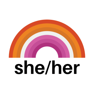 She/Her Pronouns Lesbian T-Shirt