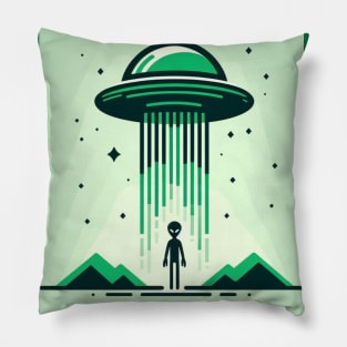 Green Alien Pillow