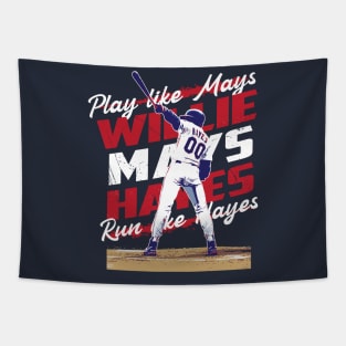 Willie Mays Hayes tee Tapestry