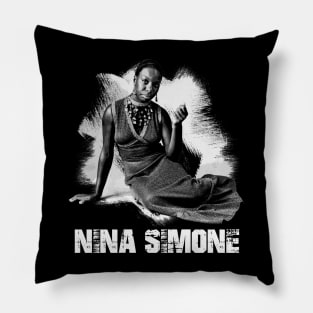 Harmonious Notes Celebrating Nina Simone's Vocal Genius Pillow