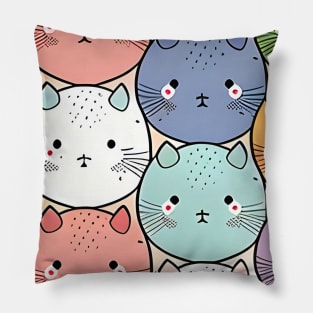 Cute Cat Evil Face Demon Cute Pillow