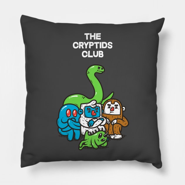 The Cryptids Club Pillow by krisren28