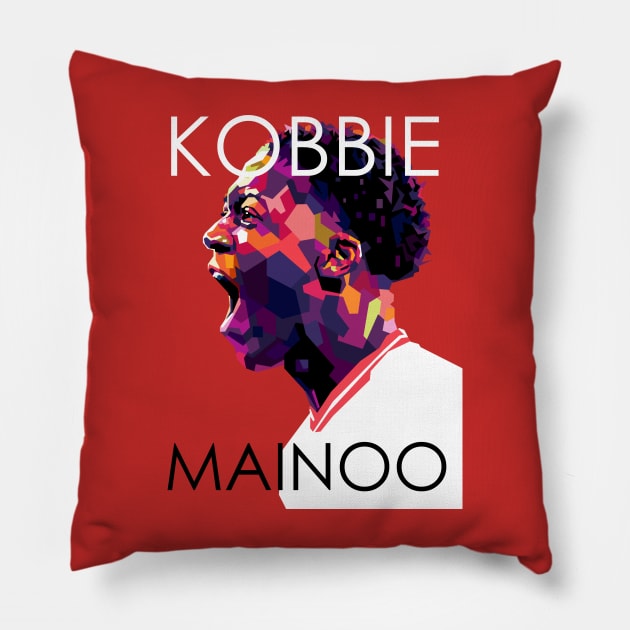 Kobbie Mainoo WPAP Pillow by awangwidyatama