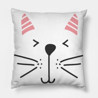 Cute Cat Face Pillow