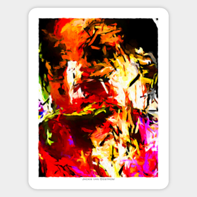 Happy Face Jvo2020 Abstract Art Sticker Teepublic