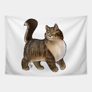 Cat - Turkish Angora - Tabby Tapestry