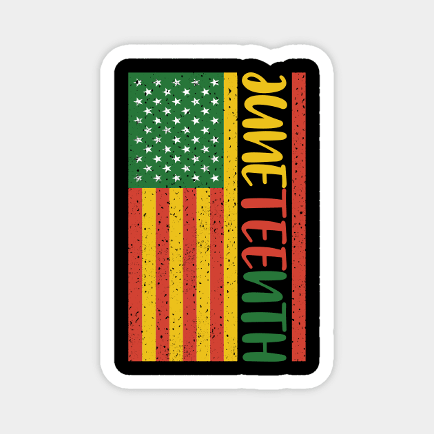 Juneteenth Flag - Juneteenth American Flag - Juneteenth Magnet by CoolandCreative