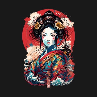 Japan Geisha Gothic T-Shirt