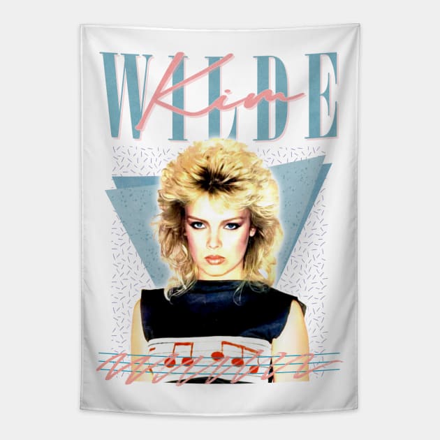 Kim Wilde / 80s Aesthetic Fan Art Design Tapestry by DankFutura