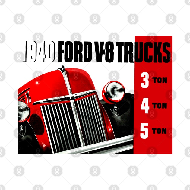 1940 FORD V8 TRUCKS - brochure by Throwback Motors